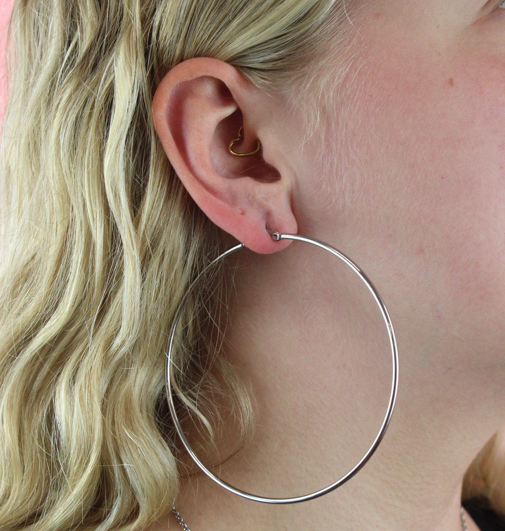 The Bigger The Hoop Earrings (85mm)