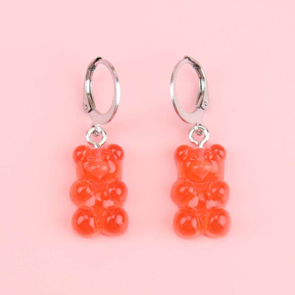 Strawberry Gummy Bear Earrings
