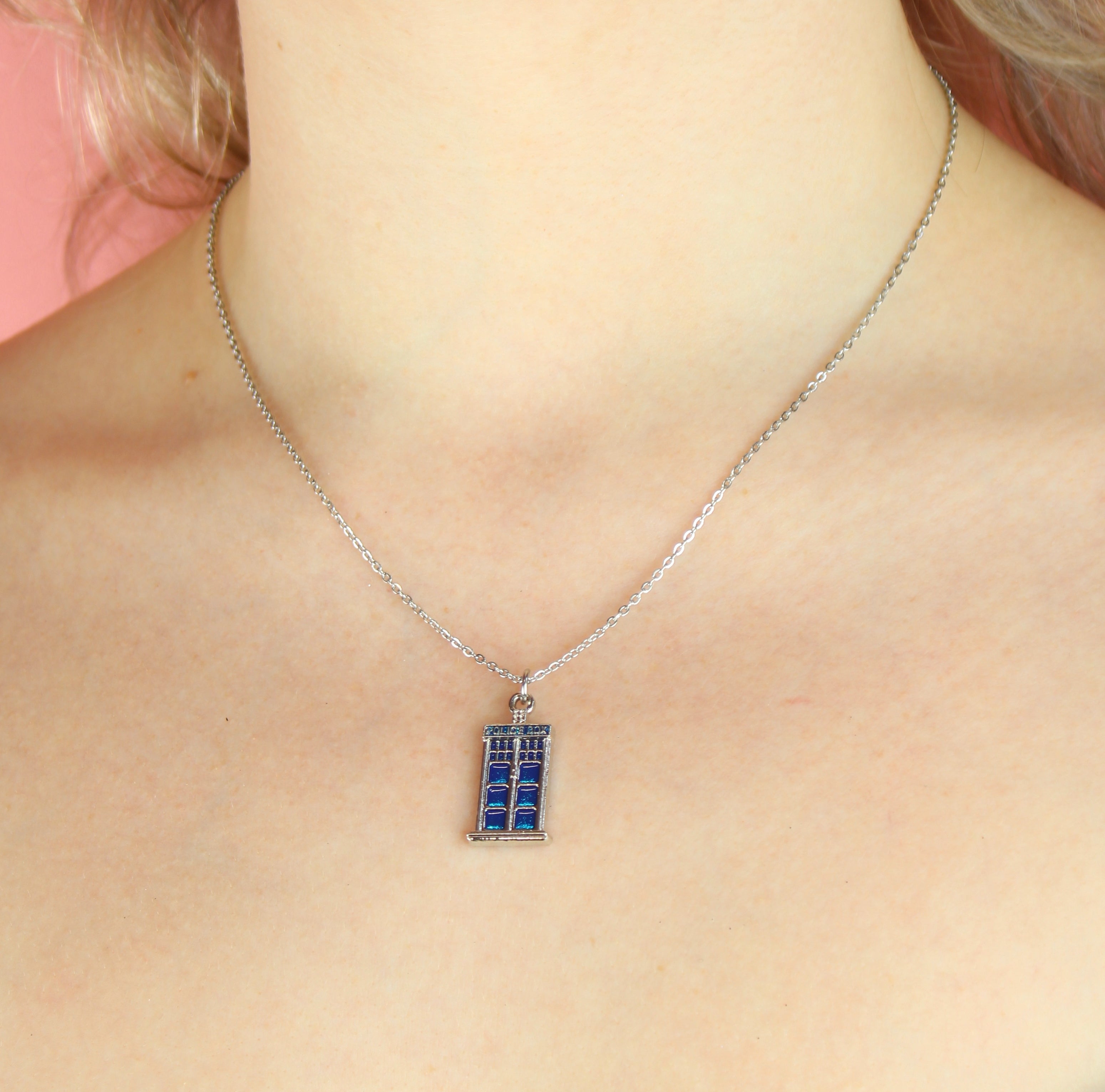 Tardis Necklace