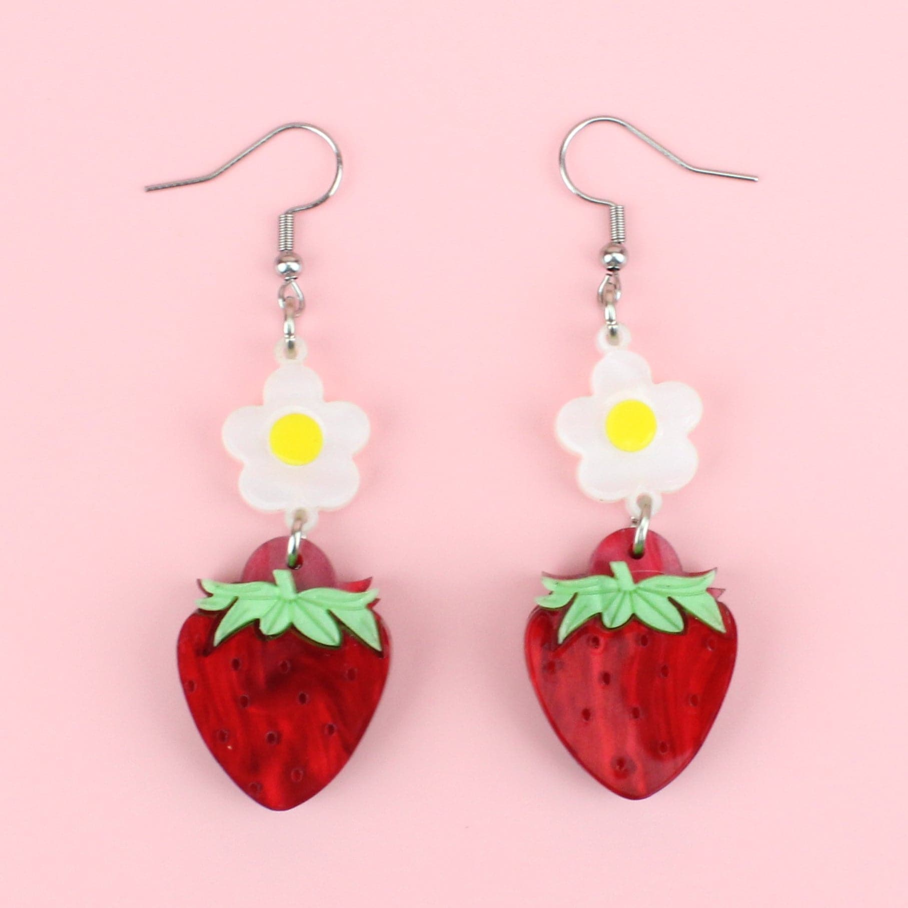 Strawberries On A Summer Evening' Earrings