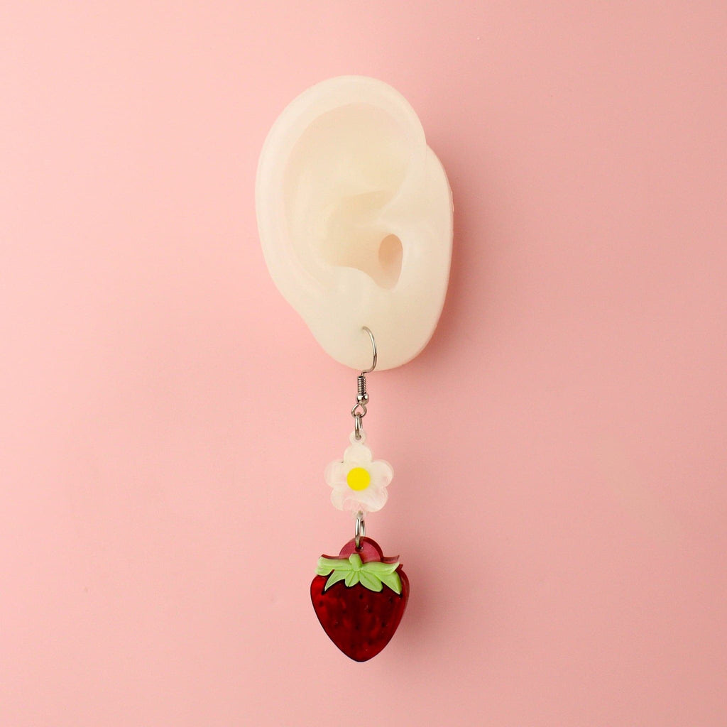 Strawberries On A Summer Evening' Earrings