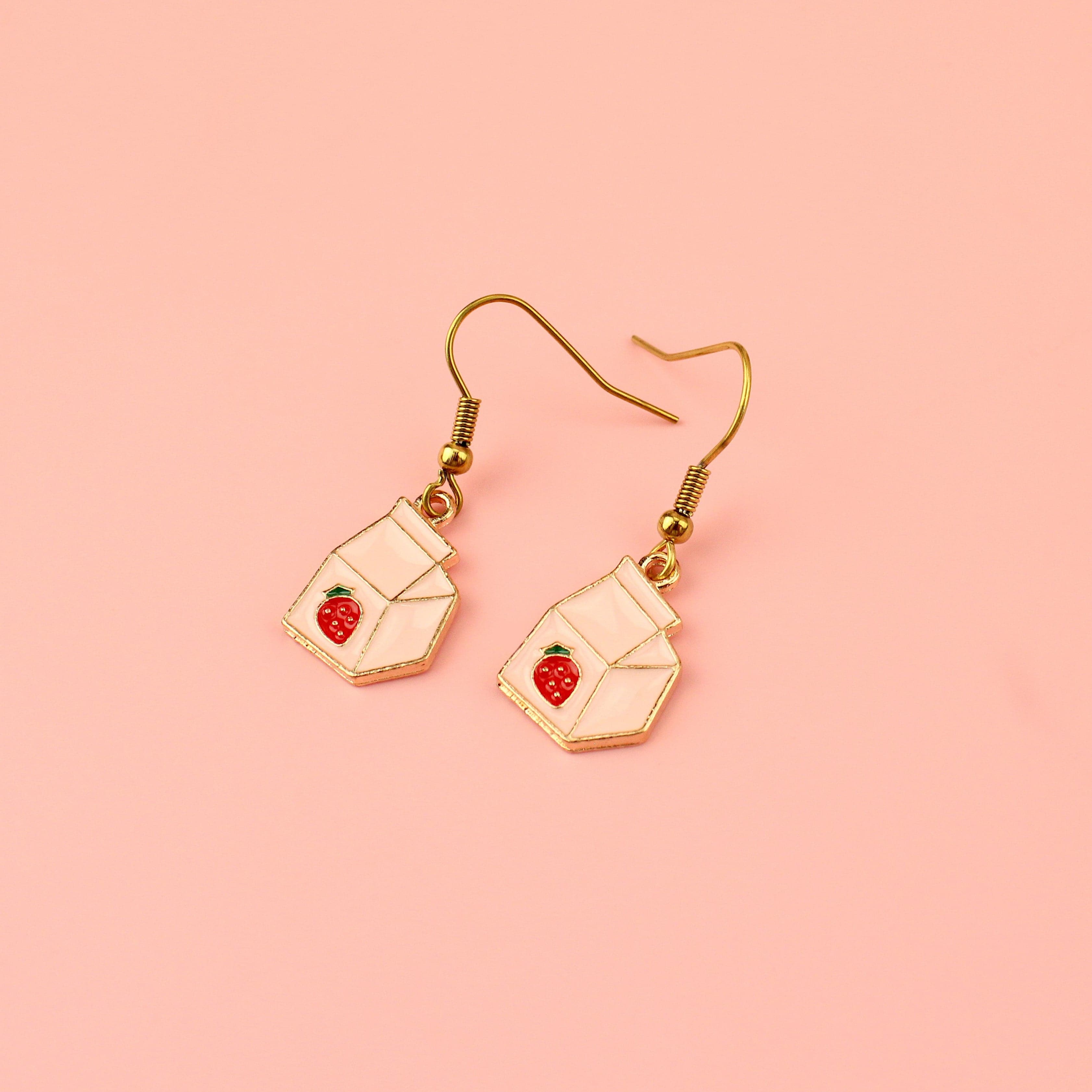 Strawberry Milk Earrings
