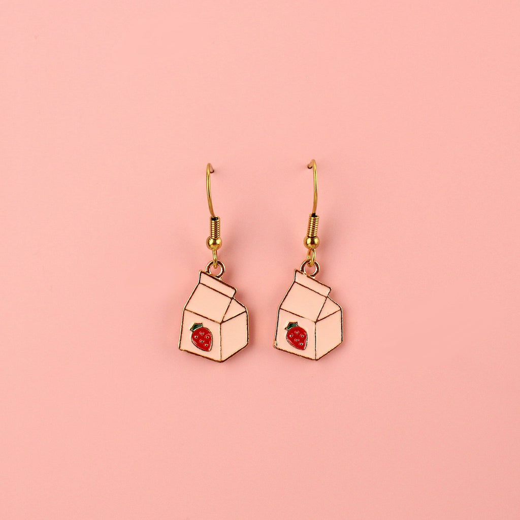 Strawberry Milk Earrings
