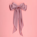 The Bigger The Bow Hair Clip - Rose Pink