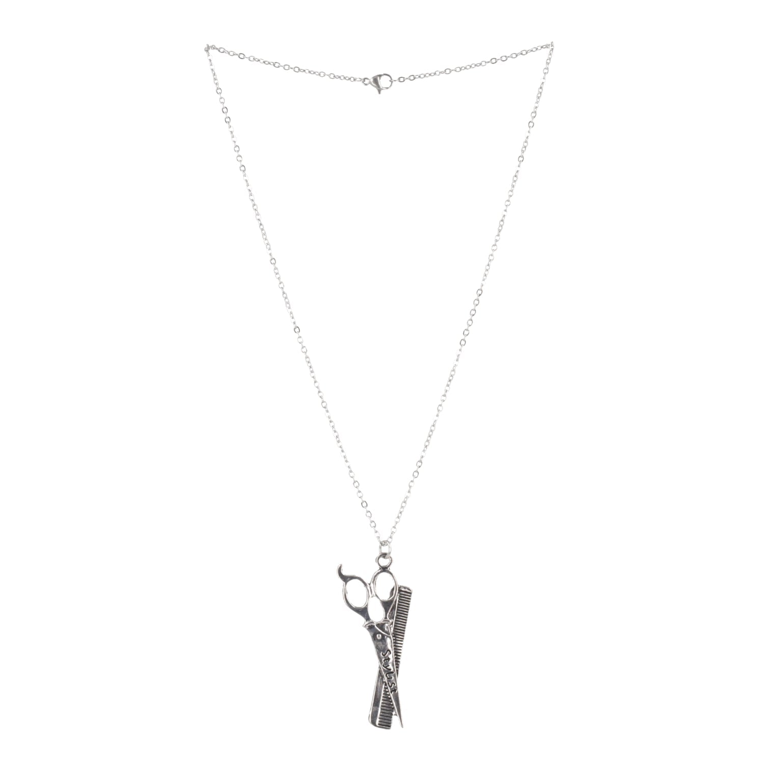 Stylist Scissor & Comb Necklace