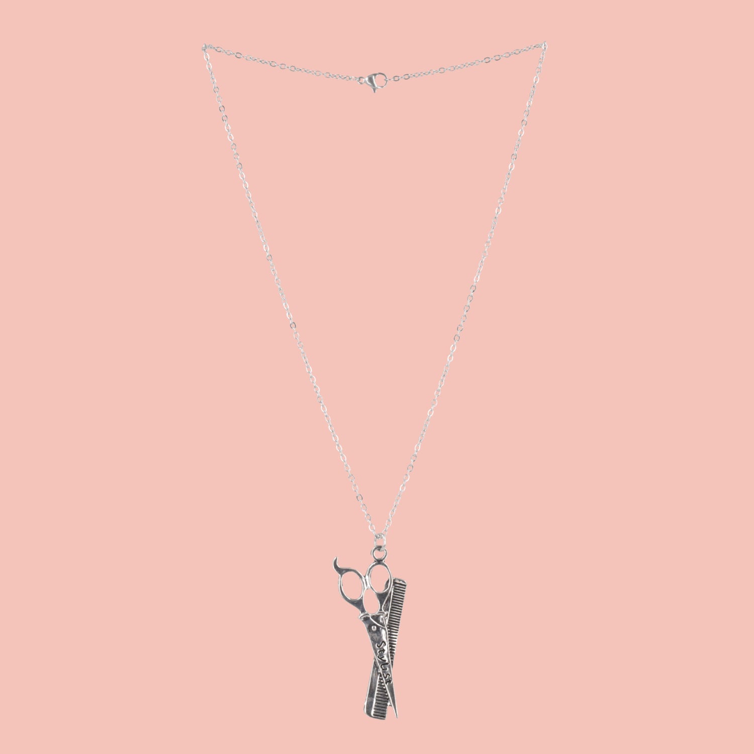 Stylist Scissor & Comb Necklace