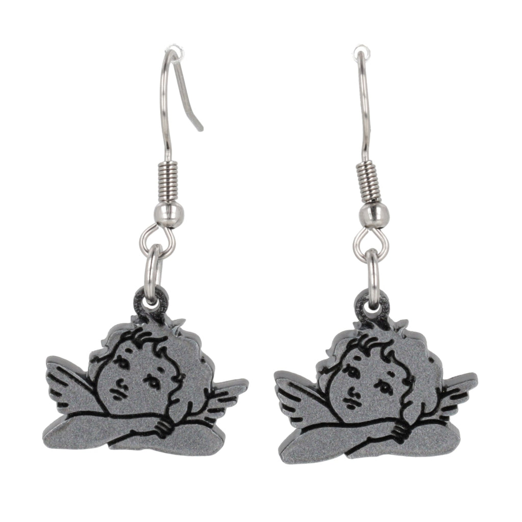 Stupid Cupid Earrings - Silver