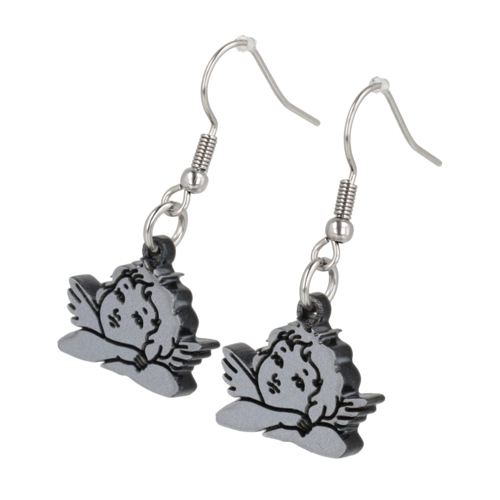 Stupid Cupid Earrings - Silver
