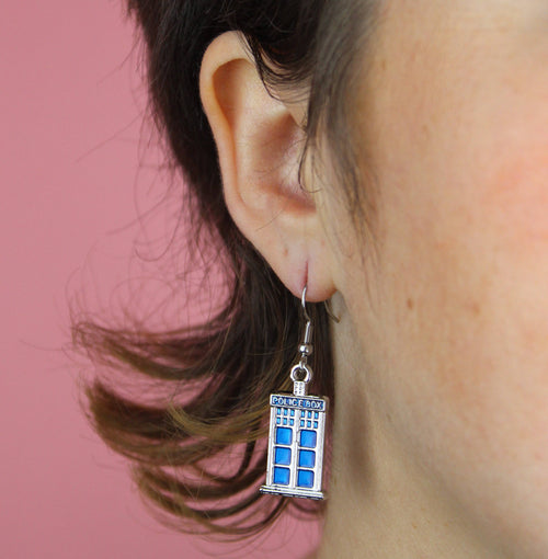 Tardis Earrings